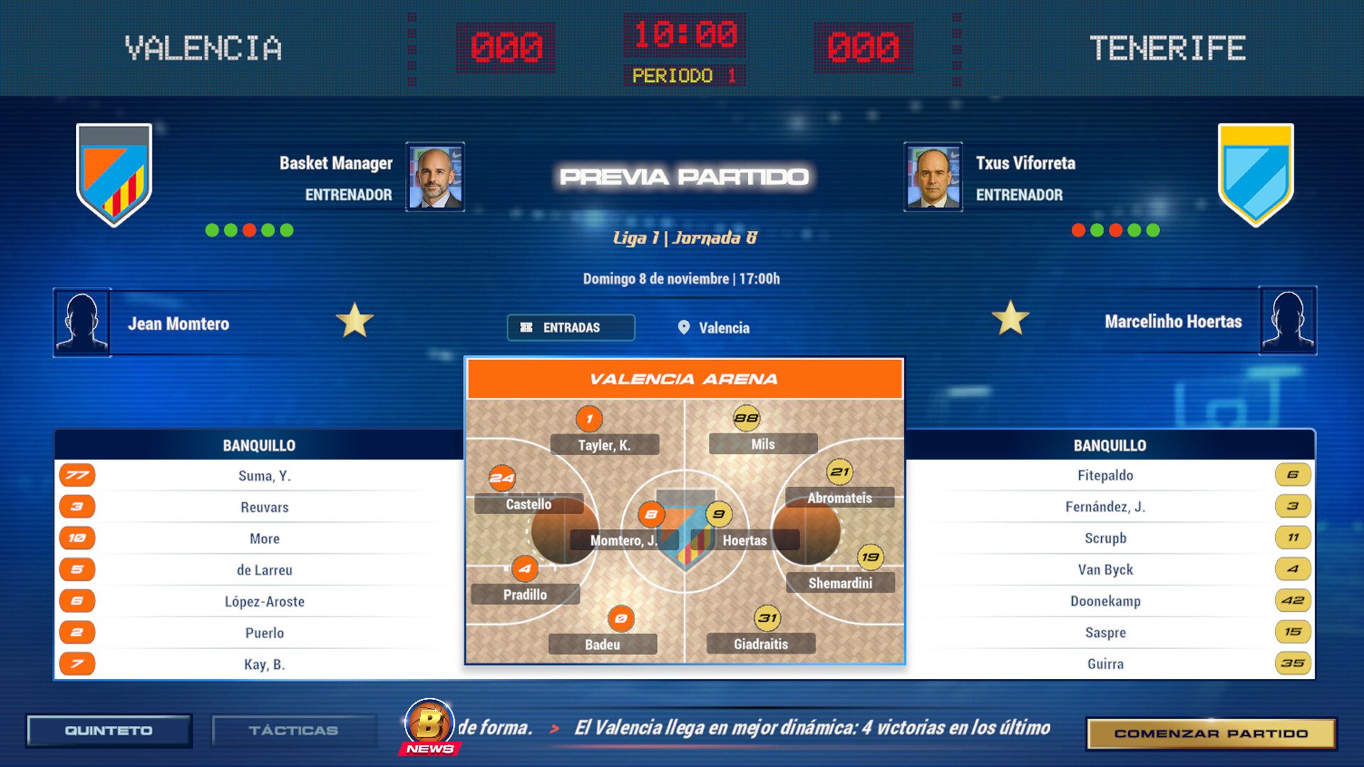 Previa de un partido
