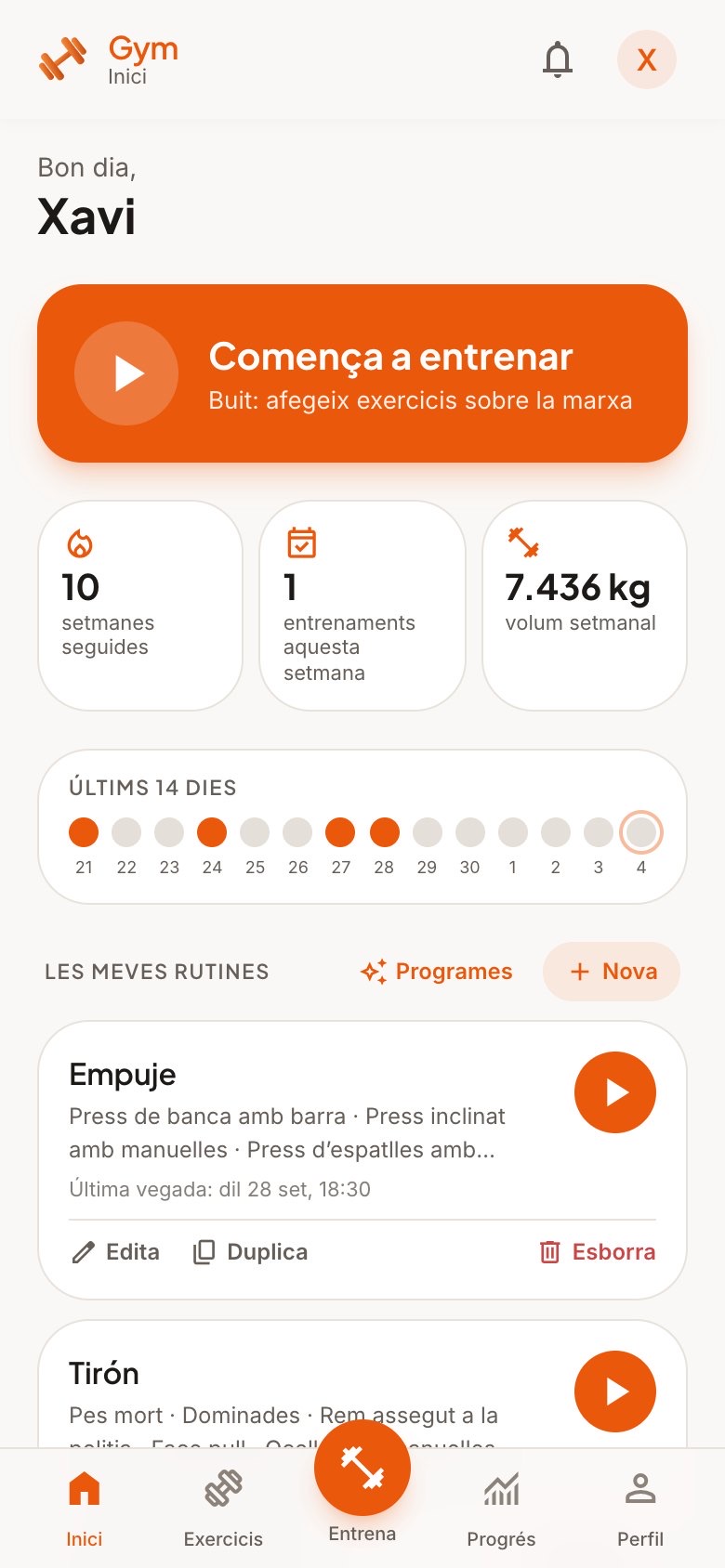 Inici de Gym