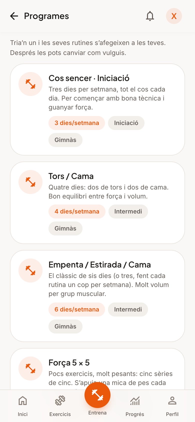 Programes fets