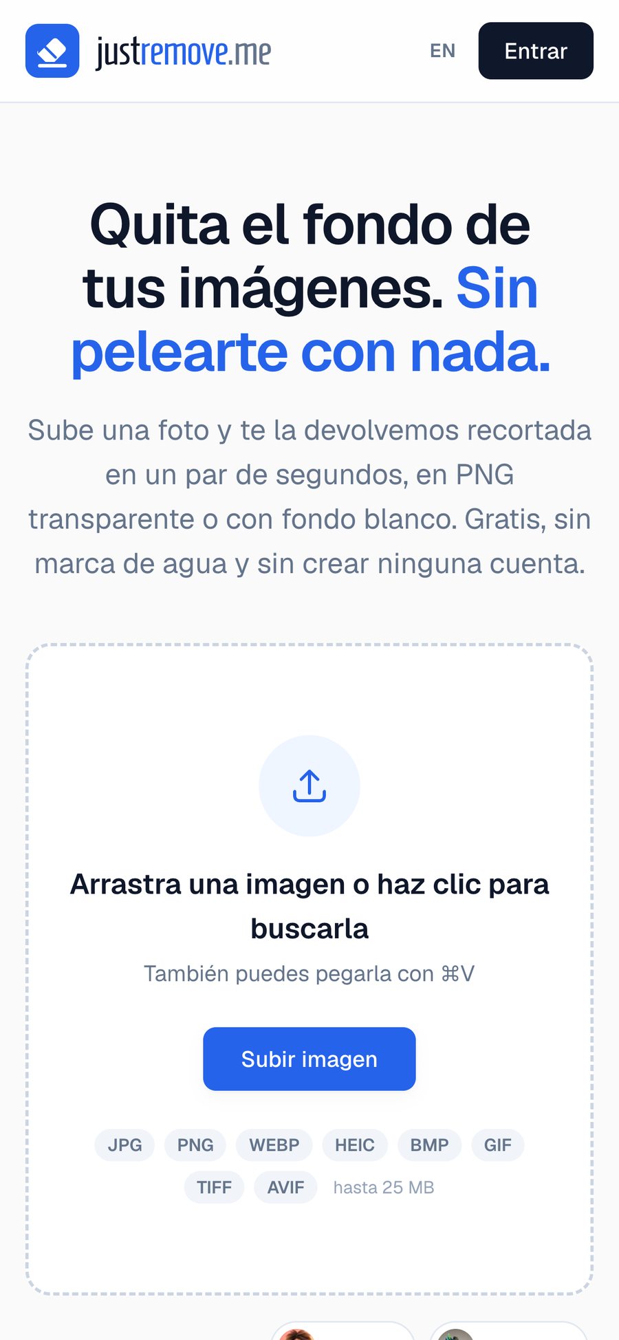 Portada al mòbil
